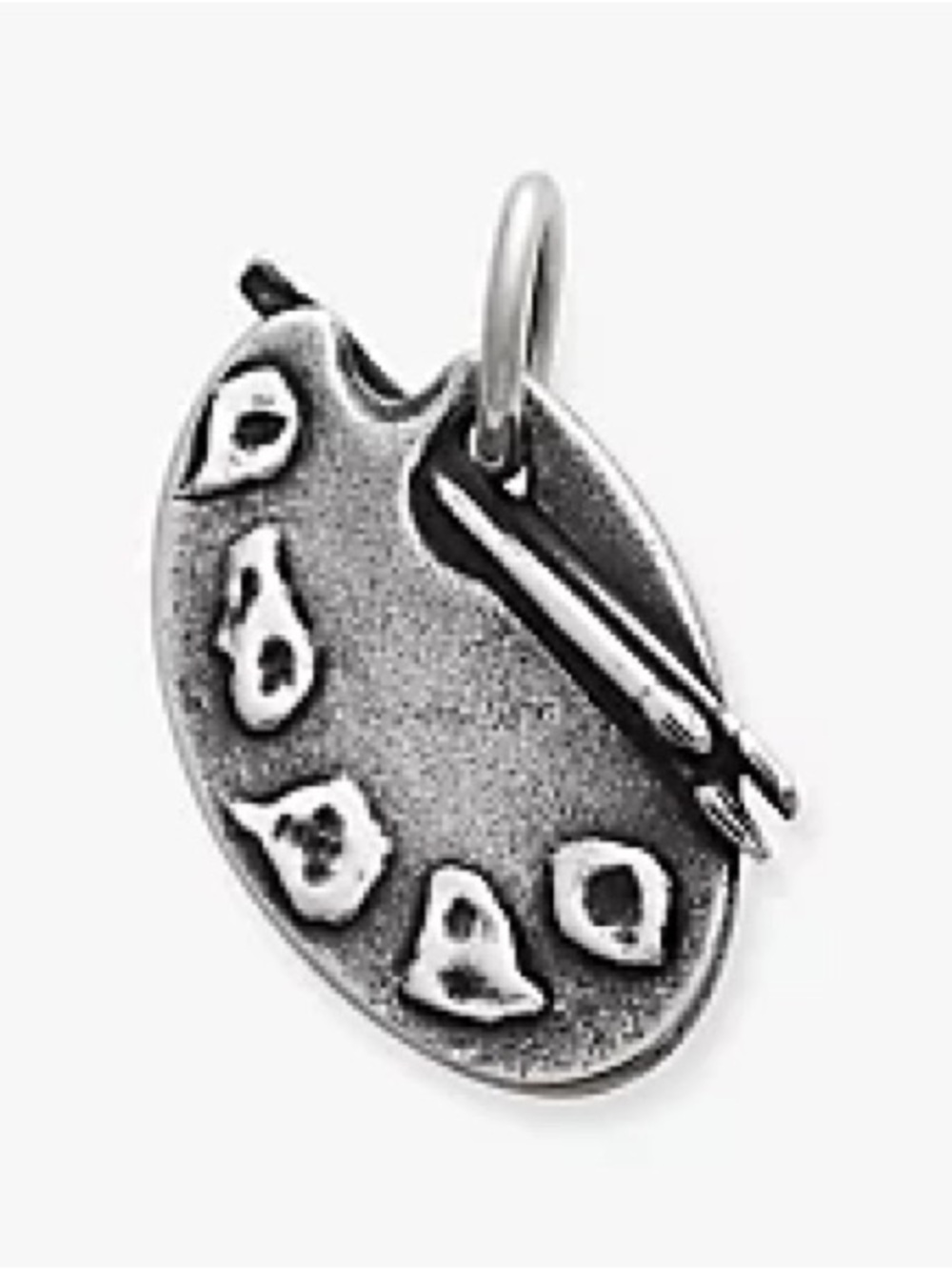 James Avery Silver Painter's Palette Charm with Brush